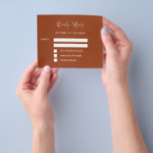 Burnt orange ginkgo Budget Hochzeitsreaktion UAWG Flyer (Gruppe)