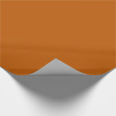 Burnt Orange Glossy Wrapping Paper Geschenkpapier (Ecke)