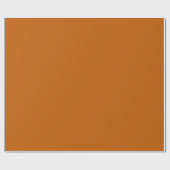 Burnt Orange Glossy Wrapping Paper Geschenkpapier (Flach)