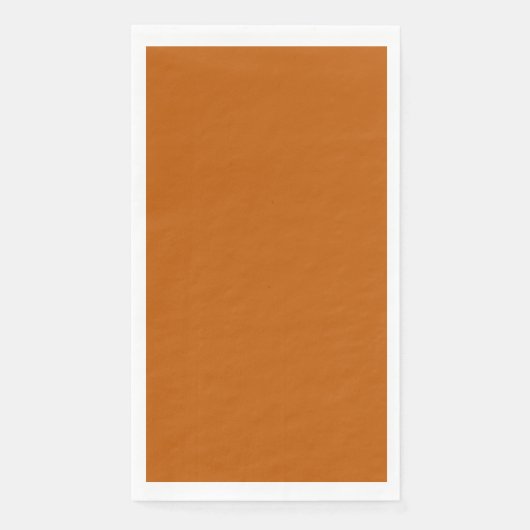 Burnt Orange Guest Paper Napkin Serviette (Vorderseite)
