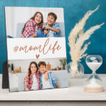 Burnt Orange Hashtag Momlife 2 Fotos kundenspezifi Fotoplatte<br><div class="desc">Fügen Sie eine warme und rustikale Touch in Ihrem Raum mit dem Burnt Orange Hashtag Momlife 2 Fotos Custom Plaque. Diese Gedenktafel mit der beliebten "#Momlife"-Beschriftung in fett gedruckter Typografie vor einem reichlich verbrannten orangen Hintergrund enthält zwei anpassbare Foto-Slots, um Ihre Lieblingslieder zu präsentieren. Eine perfekte Mischung aus modernem Stil...</div>