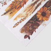 Burnt Orange Herbst Wilde Blume Decoupage Seidenpapier (Ausschnitt)