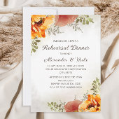 Burnt Orange Herbstfest Probe Abendessen Einladung