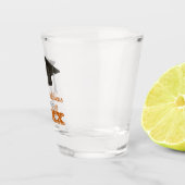 Burnt Orange Herzlichen Glückwunsch Uni Graduate Schnapsglas (Rechts)