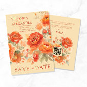 Burnt Orange Hochzeit im Herbst Save The Date