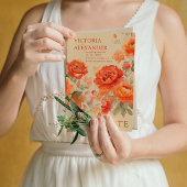 Burnt Orange Hochzeit im Herbst Save The Date