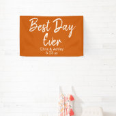 Burnt Orange Hochzeitsempfehlung für den besten Ta Banner (InSitu)