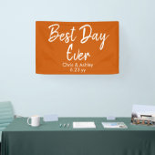 Burnt Orange Hochzeitsempfehlung für den besten Ta Banner (Messe)