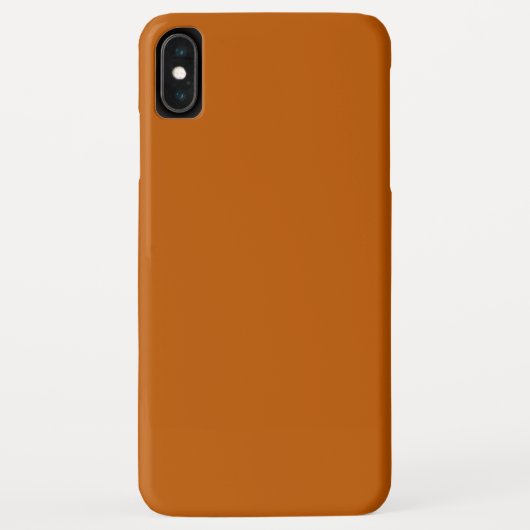 Burnt Orange iPhone XS Max Case (Rückseite)