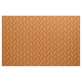 Burnt Orange Lacrosse White Sticks Gemustert Stoff (Fat Quarter (45,7 x 55,9 cm))
