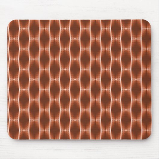 Burnt Orange Metallic Ribbons Mousepad (Vorne)
