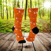 Burnt Orange Mushrooms Socken
