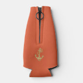 Burnt Orange Nautic Flasche Cooler Flaschenkühler (Rückseite)