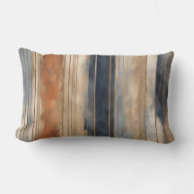 Burnt Orange Navy Dusty Blue Distressed Strip