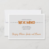 Burnt Orange neue Zuhause in Texas Y'all Moving Ankündigung (Rückseite)