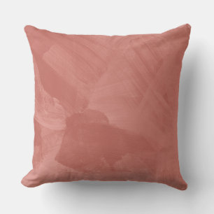 Burnt Orange Paint Brush Pillow Kissen