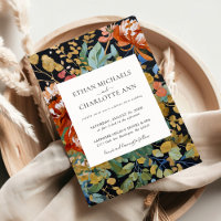 Burnt Orange Peonies Floral Gold Malerei Hochzeit