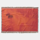 Burnt Orange Persimmon Leaf Abtract Herbst Decke (Vorderseite)