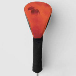 Burnt Orange Persimmon Leaf Abtract Herbst Golf Headcover