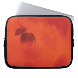 Burnt Orange Persimmon Leaf Abtract Herbst Laptopschutzhülle