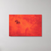 Burnt Orange Persimmon Leaf Abtract Herbst Leinwanddruck (Vorderseite)
