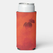 Burnt Orange Persimmon Leaf Abtract Herbst Selters Dosenkühler (Seltzer Rückseite)