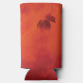 Burnt Orange Persimmon Leaf Abtract Herbst Selters Dosenkühler (Rückseite)