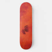 Burnt Orange Persimmon Leaf Abtract Herbst Skateboard (Vorderseite)