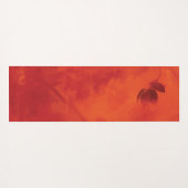 Burnt Orange Persimmon Leaf Abtract Herbst Yogamatte (Rückseite (Horizontal))