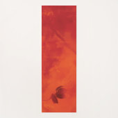 Burnt Orange Persimmon Leaf Abtract Herbst Yogamatte (Vorderseite)
