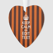 Burnt Orange personalisieren Sie diese Behalten, r Ornament (Vorderseite)