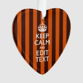 Burnt Orange personalisieren Sie diese Behalten, r Ornament (Vorderseite)