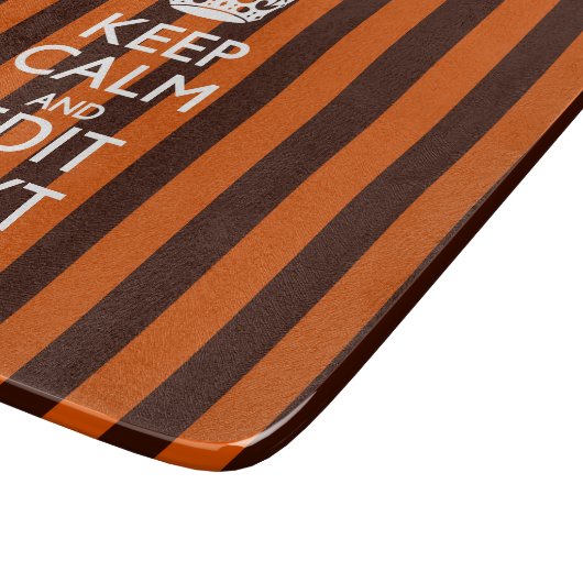 Burnt Orange personalisieren Sie diese Behalten, r Schneidebrett (Ecke)
