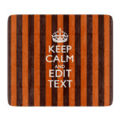 Burnt Orange personalisieren Sie diese Behalten, r Schneidebrett (Vorderseite)