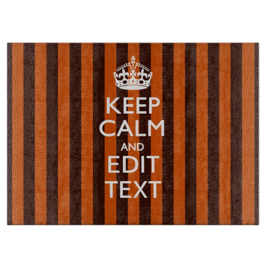 Burnt Orange personalisieren Sie diese Behalten, r Schneidebrett (Vorderseite)