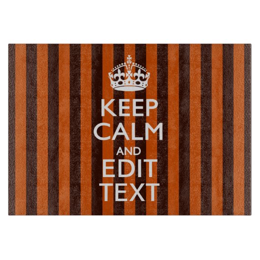 Burnt Orange personalisieren Sie diese Behalten, r Schneidebrett (Vorderseite)