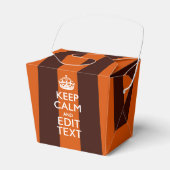 Burnt Orange personalisieren Sie diesen Behalt von Geschenkschachtel (Vorderseite)