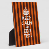 Burnt Orange personalisieren Sie diesen Behalten A Fotoplatte (Seite)