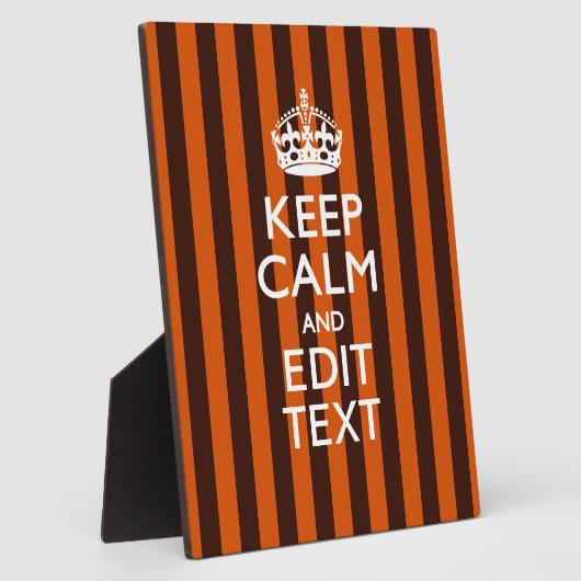 Burnt Orange personalisieren Sie diesen Behalten A Fotoplatte (Seite)