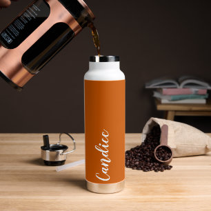 Burnt Orange Personalisiert Wedding Bridesmaid Trinkflasche