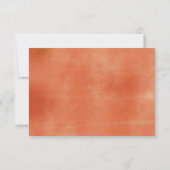 Burnt Orange Pumpkin Floral UAwg Online Card Dankeskarte (Rückseite)