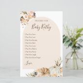 Burnt orange Pumpkin Liebe Gebete für Babysignatur (Stehend Vorderseite)