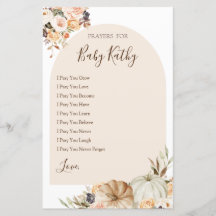 Burnt orange Pumpkin Liebe Gebete für Babysignatur