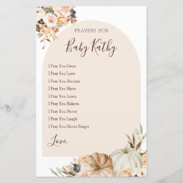 Burnt orange Pumpkin Liebe Gebete für Babysignatur