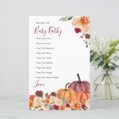 Burnt orange Pumpkin Liebe Gebete für Babysignatur (Stehend Vorderseite)