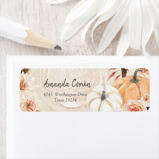 Burnt Orange Pumpkin Rücksendeadresse (Insitu)