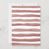 Burnt Orange Pumpkin Rustic Floral Baby Dusche Einladung (Rückseite)