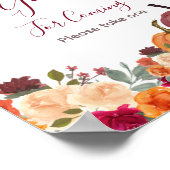 Burnt Orange Pumpkin Vielen Dank für Ihr Kommen Po Poster (Ecke)