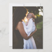 Burnt Orange Raute Pattern Baby Foto Ankündigung (Rückseite)