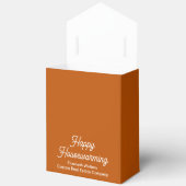 Burnt Orange Real Estate Happy Housewarming Custom Geschenkschachtel (Offen)